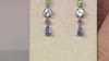 Pendientes en plata con Tanzanita