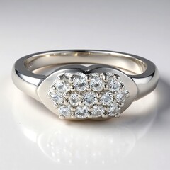 Anello in argento con Topazio Bianco