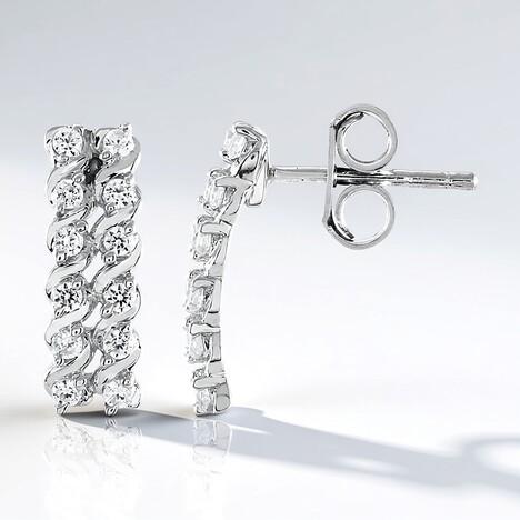 Orecchini in argento con Zircone