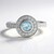 Anello in argento con Topazio Blu Cielo