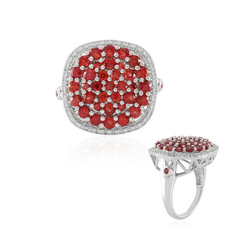 Anillo en plata con Rubí de Tanzania (Adela Silber)