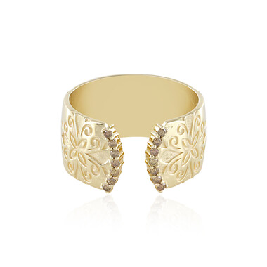 I3 Champagner-Diamant-Goldring