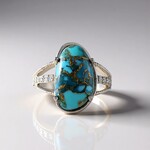 Anello in argento con Turchese Ramato Blu (Faszination Türkis)