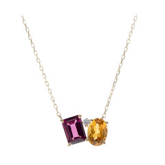Collar en oro con Citrino