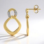 Orecchini in argento con Diamante I1 (G) (Annette)