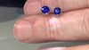 Boucles d'oreilles en argent et Spinelle bleu cobalt (Gems en Vogue)