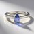 Anello in argento con Tanzanite (non riscaldata)