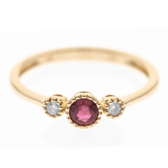 10K AAA Mozambique Ruby Gold Ring