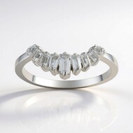 Anillo en plata con Topacio blanco