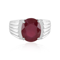 Anello in argento con Rubino del Madagascar
