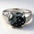 Anello in argento con Ossidiana Fiocco di Neve