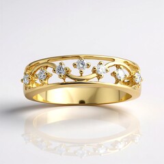 Anello in oro con Diamante SI1 (G) (Annette)