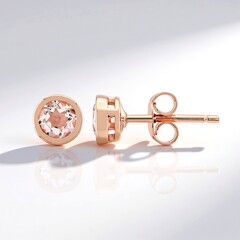 Orecchini in argento con Morganite del Madagascar