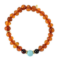 Zilveren armband met een turkoois