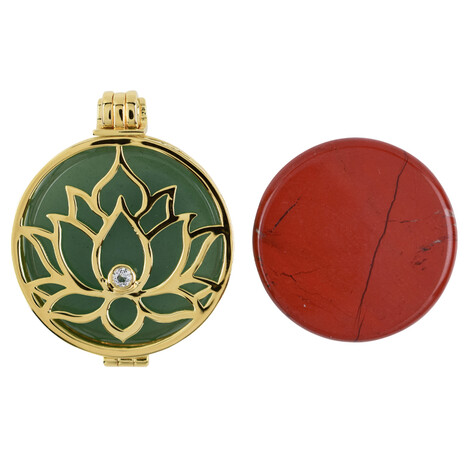 Ciondolo in argento con Avventurina Verde