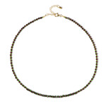 Collana in argento con Diopside Russo