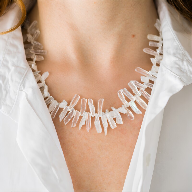 Collier en argent et Perle Keshi (TPC)