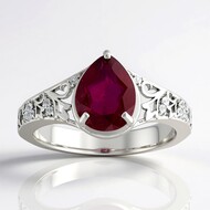 Anillo en plata con Rubí de Madagascar (SAELOCANA)