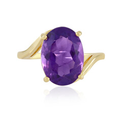 Anello in argento con Ametista Zambiana