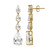 Boucles d'oreilles en argent et Topaze blanche