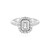 Bague en argent et Zircon