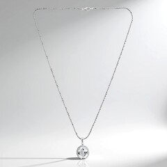 Collana in argento con Topazio Bianco
