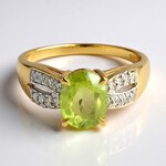 Anello in oro con Tormalina Paraiba Nigeriana