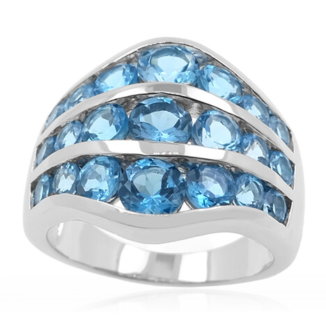 Bague en argent et Topaze de Marambaia