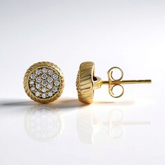 Orecchini in oro con Diamante IF (G) (de Melo Gold)