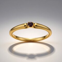 Anello in oro con Diamante Porpora I2