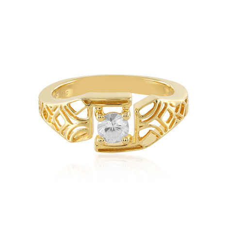 Zilveren ring met een zirkoon