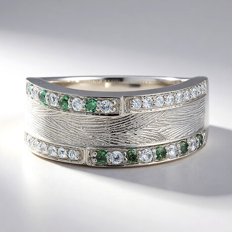 Bague en argent et Alexandrite du Brésil