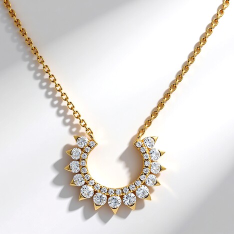 Collana in oro con Diamante SI1 (H) (CIRARI)