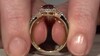 Gouden ring met een Braziliaanse roze toermalijn (Annette)