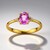 Anello in oro con Zaffiro Rosa (CIRARI)