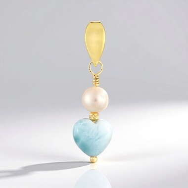 Larimar Silver Pendant