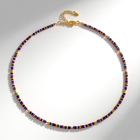 Collana in argento con Granato Mandarino (Riya)