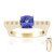 Anillo en oro con Tanzanita AAA (de Melo Gold)