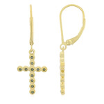 Fancy-Diamant-Silberohrringe