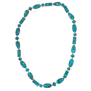 Blauer Kupfer-Türkis-Collier (Dallas Prince Designs)