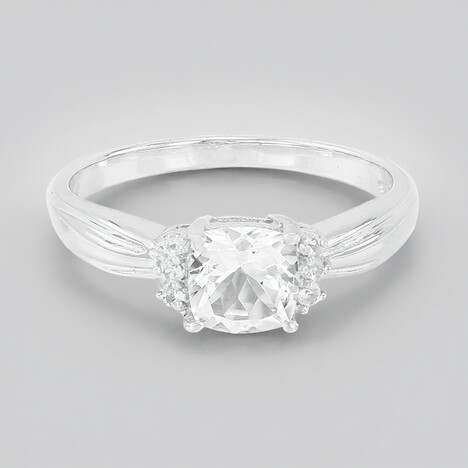 Anello in argento con Goshenite