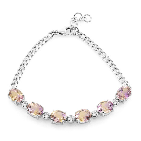 Brazalete en plata con Ametrino