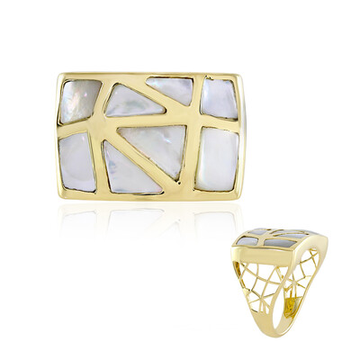 Anillo en oro con Nácar (Ornaments by de Melo)