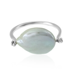 Bague en argent et Perle de culture d'eau douce