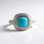 Anello in argento con Turchese Sleeping Beauty