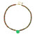 Collier en argent et Calcédoine verte