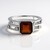 Anello in argento con Granato Essonite (de Melo Essence)