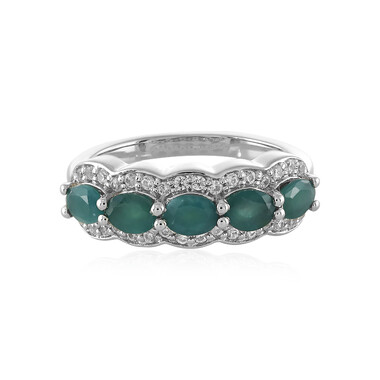 Anello in argento con Grandidierite