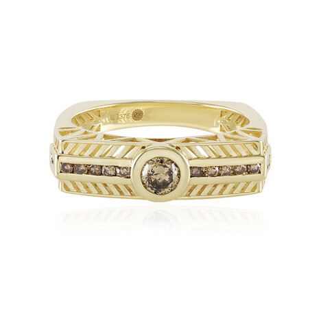9K I2 Champagne Diamond Gold Ring (Ornaments by de Melo)