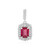 Pendentif en argent et Rubis de Bemainty